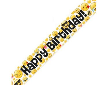 9FT EMOJI BIRTHDAY BANNER