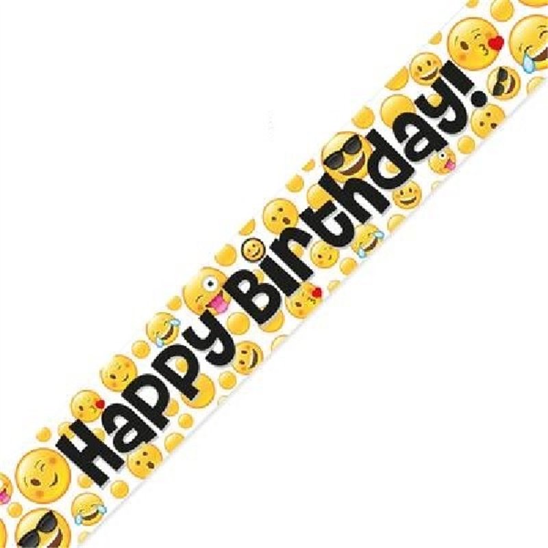 9FT EMOJI BIRTHDAY BANNER
