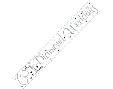 9FT DIAMOND ANNIVERSARY WALL BANNER