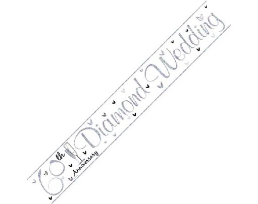 9FT DIAMOND ANNIVERSARY WALL BANNER
