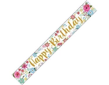 9FT HAPPY BIRTHDAY WALL BANNER