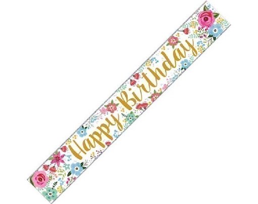9FT HAPPY BIRTHDAY WALL BANNER