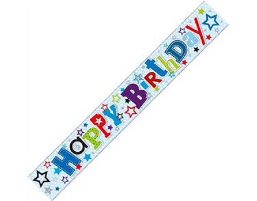 9FT HAPPY BIRTHDAY WALL BANNER