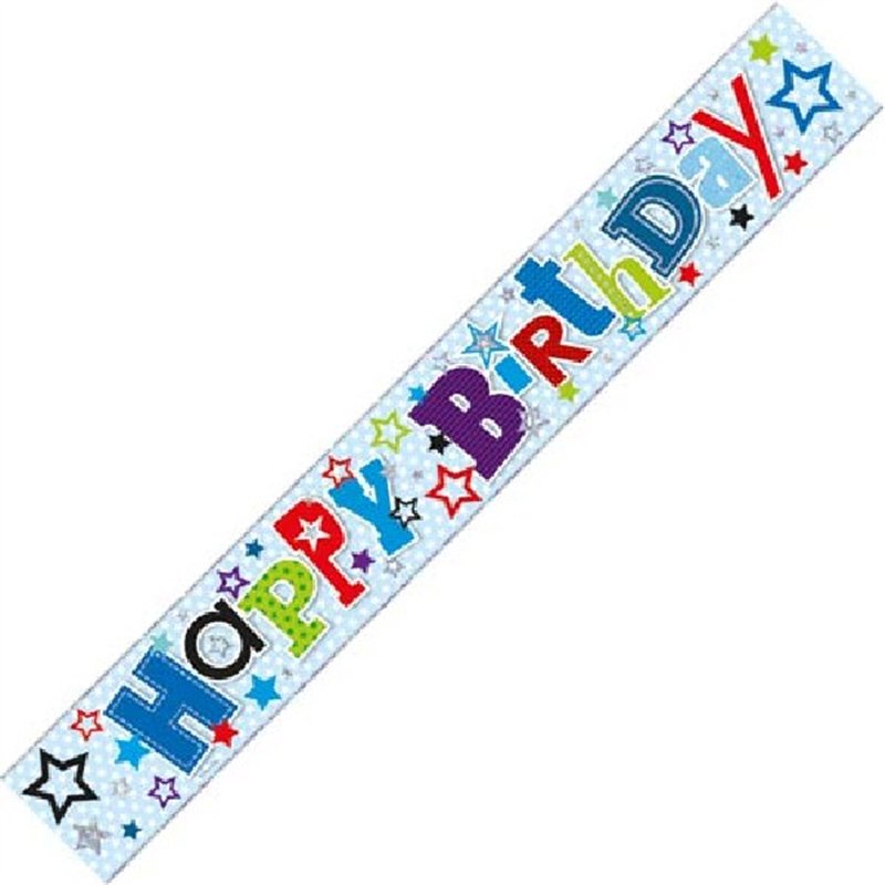 9FT HAPPY BIRTHDAY WALL BANNER