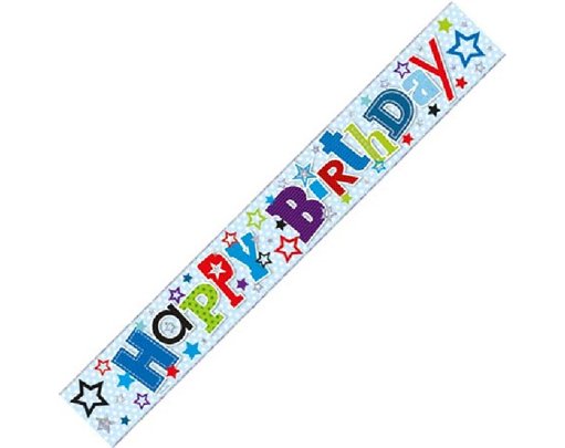9FT HAPPY BIRTHDAY WALL BANNER