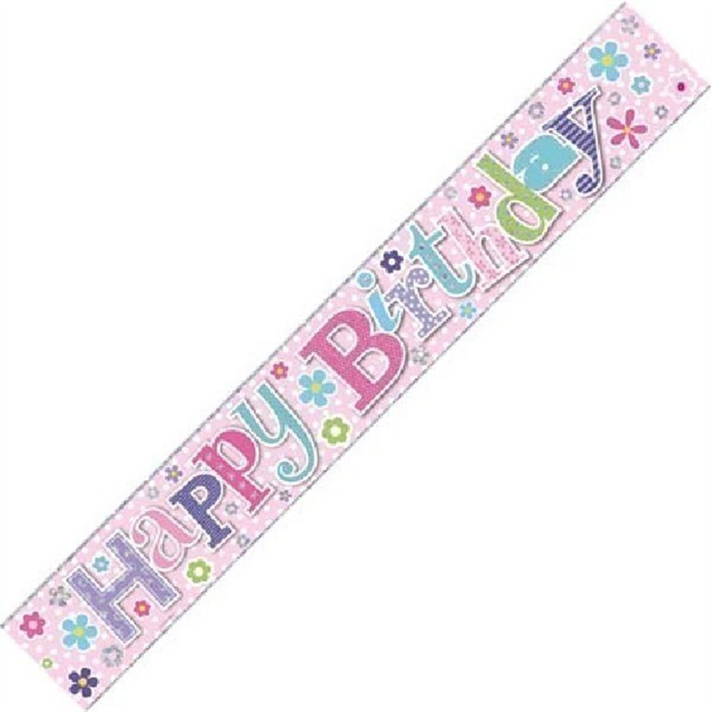 9FT HAPPY BIRTHDAY WALL BANNER