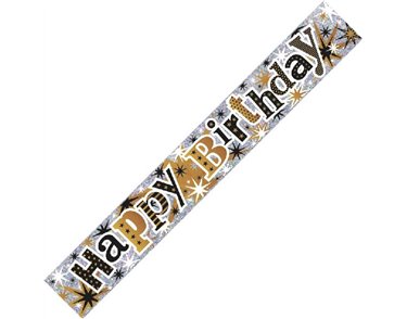 9FT HAPPY BIRTHDAY WALL BANNER