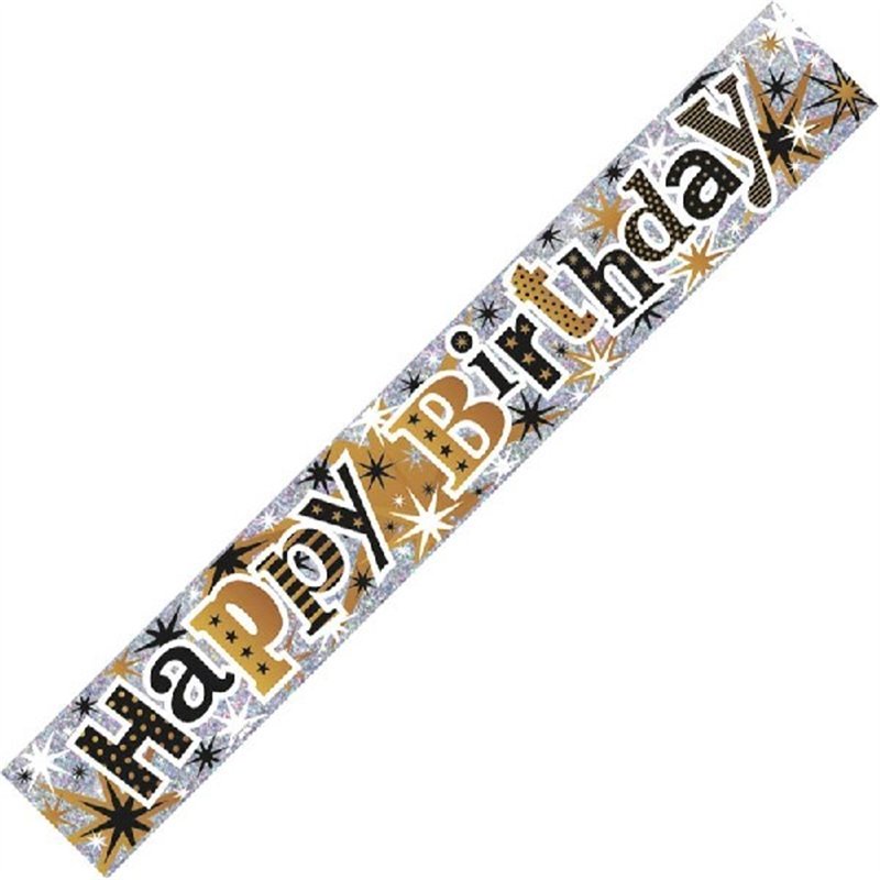 9FT HAPPY BIRTHDAY WALL BANNER
