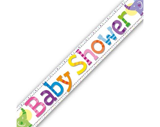 9FT BANNER BABY SHOWER ELEPHANTS