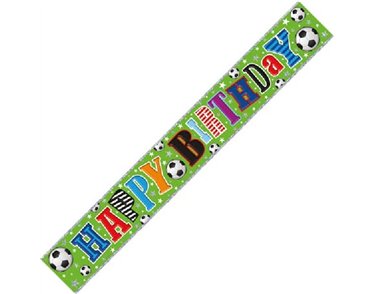 9FT FOOTBALL BIRTHDAY WALL BANNER