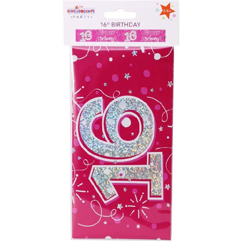 9FT FEMALE 16TH  BIRTHDAY BANNER