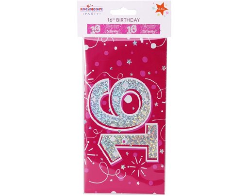 9FT FEMALE 16TH  BIRTHDAY BANNER