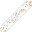 9FT  ROSE GOLD HAPPY B/DAY BANNER