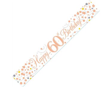 9FTWHITE & ROSE GOLD 60TH BANNER