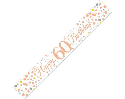 9FTWHITE & ROSE GOLD 60TH BANNER