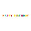 7ft GOLD FOIL & RAINBOW HAPPY BIRTHDAY BANNER