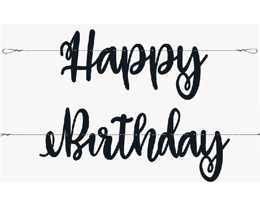 7ft TRIANGLE CONFETTI BIRTHDAY SCRIPT LETTER
