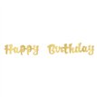 3.5ft GOLD SCRIPT HAPPY BIRTHDAY BANNER