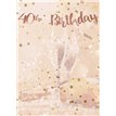 40TH BIRTHDAY ROSE GOLD LETTER BANNER