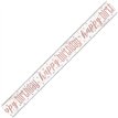 9ft GLITZ ROSE GOLD BIRTHDAY BANNER