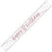 9ft GLITZ ROSE GOLD 18 BANNER