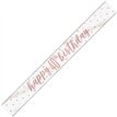 9ft GLITZ ROSE GOLD 40 BANNER