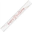 9ft GLITZ ROSE GOLD 50 BANNER