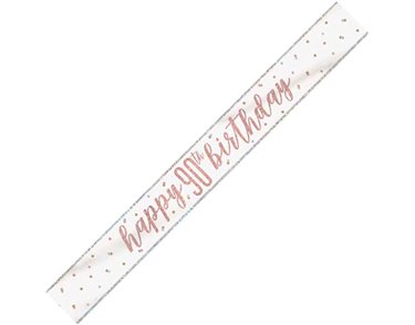 9ft GLITZ ROSE GOLD 90 BANNER
