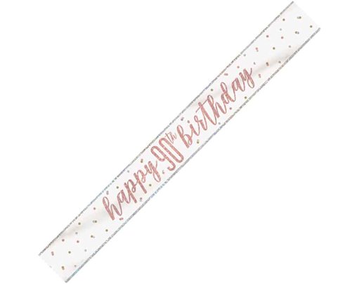 9ft GLITZ ROSE GOLD 90 BANNER