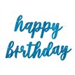 2pc GLITZ BLUE HAPPY BIRTHDAY JOINTED BANNER