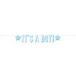 BLUE "IT'S A BOY" LETTER BANNER