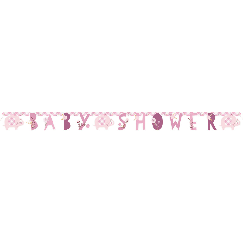 PINK ELEPHANT JOINTED BANNER