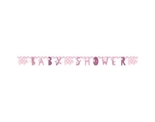 PINK ELEPHANT JOINTED BANNER