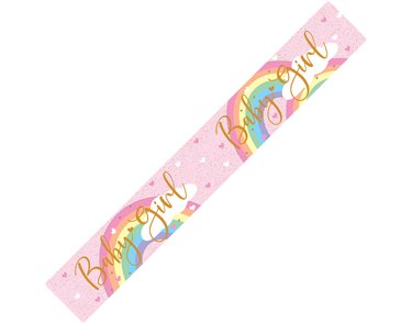 9FT PASTEL RAINBOW GIRL BANNER