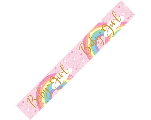 9FT PASTEL RAINBOW GIRL BANNER