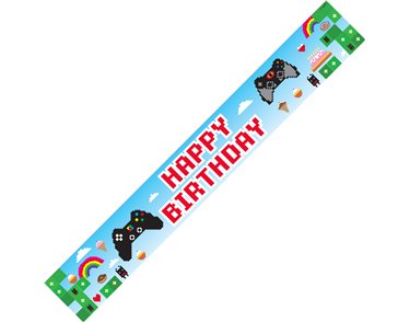 9FT BLOX GAME BIRTHDAY BANNER