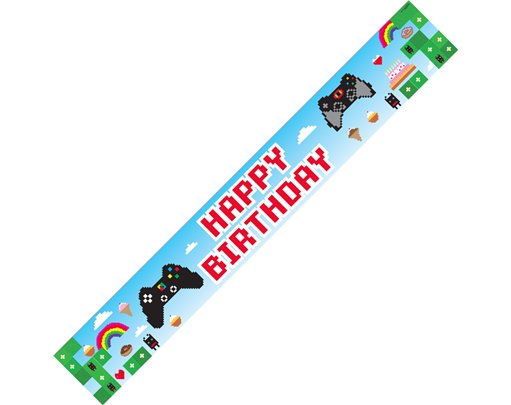 9FT BLOX GAME BIRTHDAY BANNER