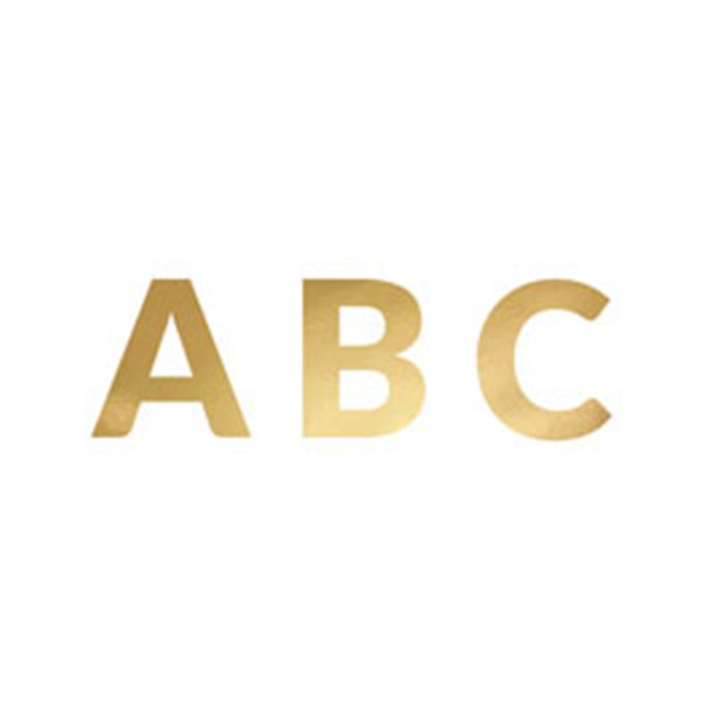 GOLD ALPHABET BANNER