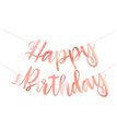 7ft ROSE GOLD SCRIPT HAPPY BIRTHDAY BANNER