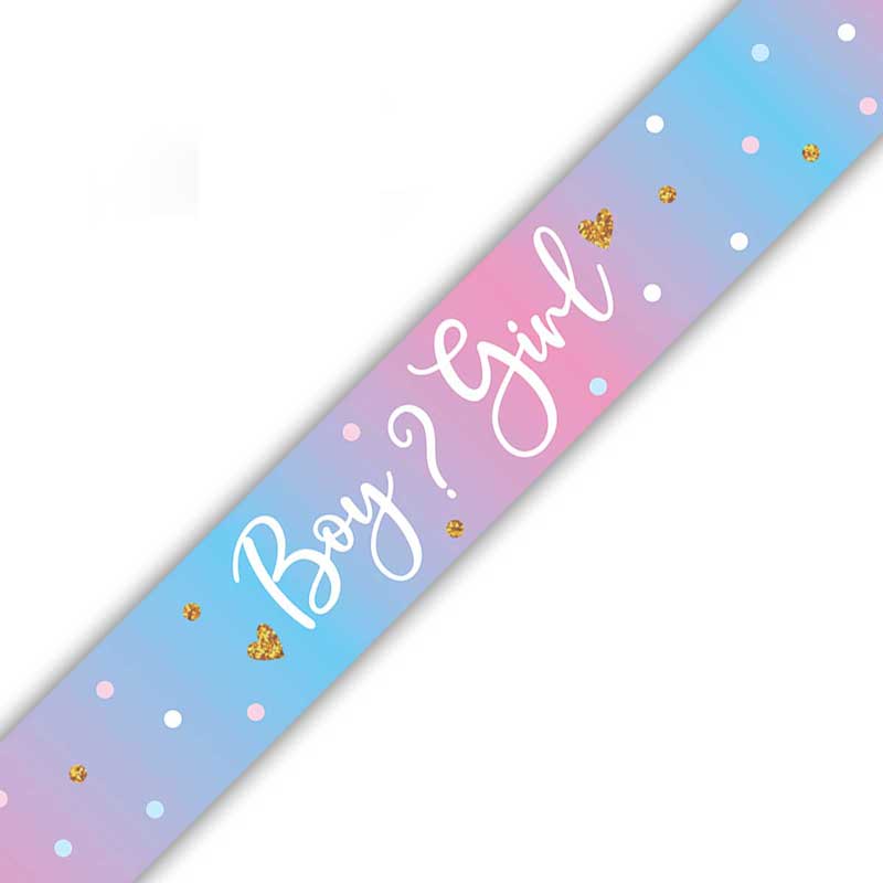 9ft BOY OR GIRL GENDER REVEAL BANNER