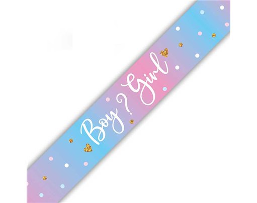 9ft BOY OR GIRL GENDER REVEAL BANNER