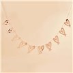 2m ROSE GOLD HEART GARLAND