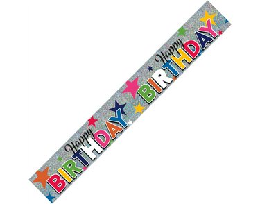 9FT HAPPY BIRTHDAY TEXT BANNER