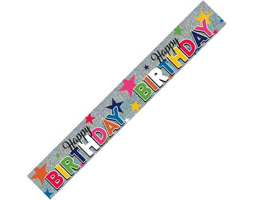 9FT HAPPY BIRTHDAY TEXT BANNER