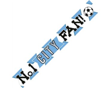 9ft CITY FOOTBALL BANNER