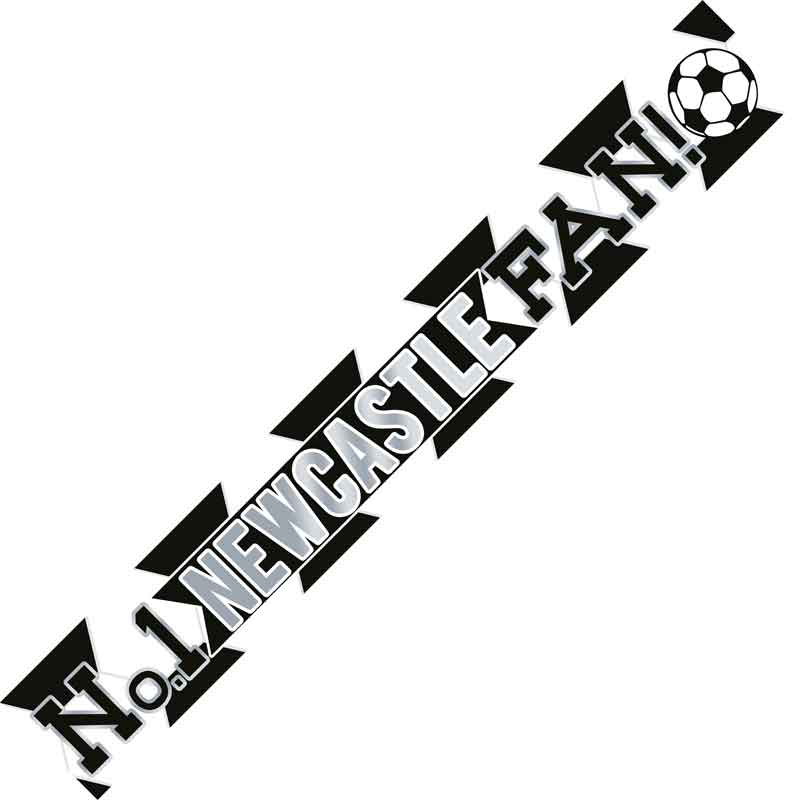 9ft NEWCASTLE FOOTBALL BANNER