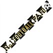 9ft BLACK AND WHITE FOOTBALL BANNER