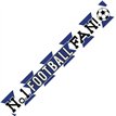 9ft BLUE AND WHITE  FOOTBALL BANNER
