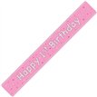 9ft GLITZ PINK 1ST BIRTHDAY BANNER