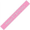 9ft GLITZ PINK 5TH BIRTHDAY BANNER